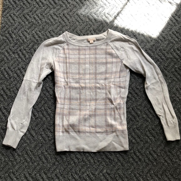 Merona Sweaters - Merona Gray Plaid Women's Sweater
